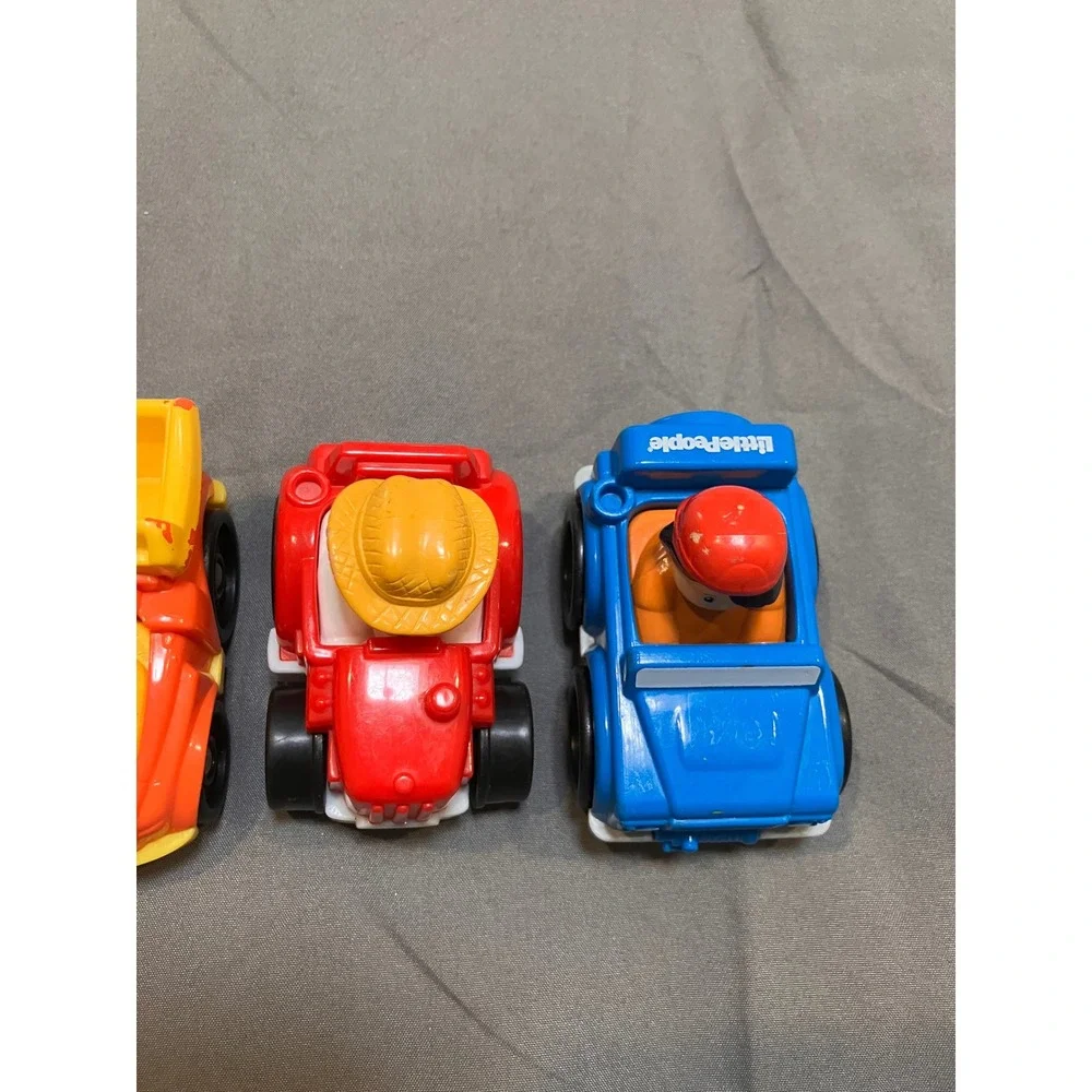 Fisher-Price Little People Wheelies Toddler OS Multicolor Vehicle 4-Pack Set